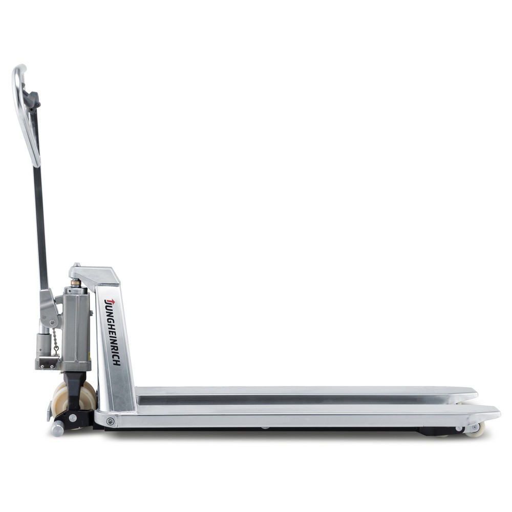 Immagine del prodotto n. 4: Transpallet a pantografo in acciaio inox Jungheinrich AMX I15, portata 1.500 kg, poliuretano