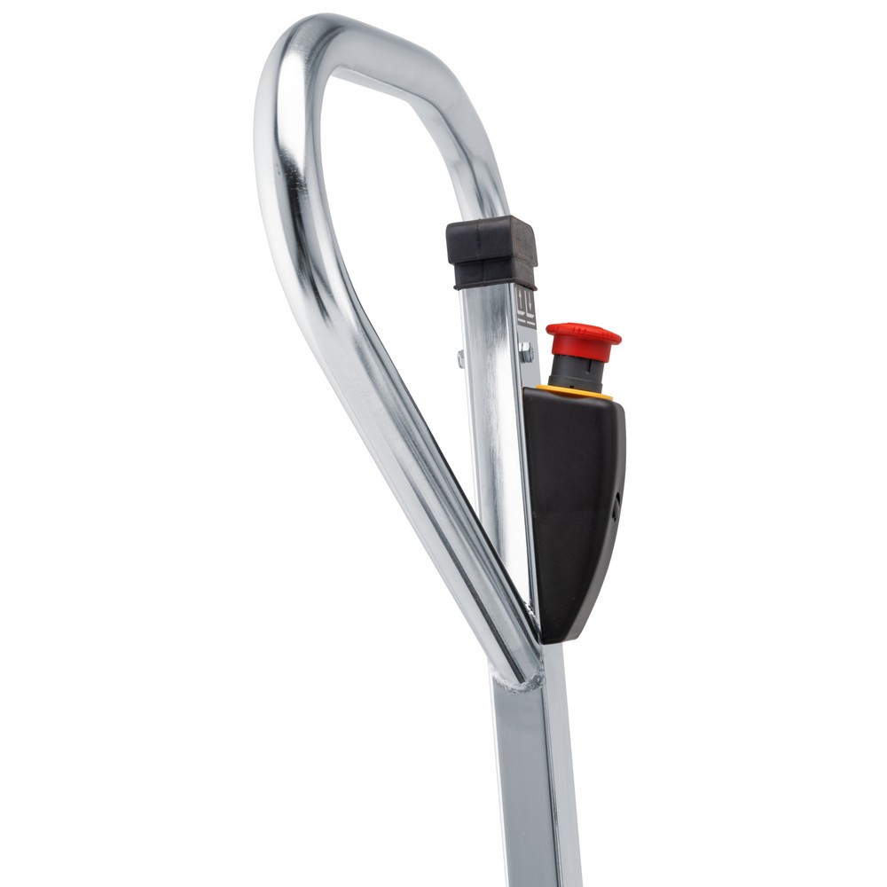 Immagine del prodotto n. 2: Transpallet a pantografo in acciaio inox Jungheinrich AMX I15e, portata 1.500 kg, lunghezza forche 1.200 mm, nylon