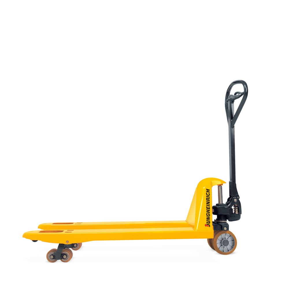 Immagine del prodotto n. 1: Transpallet manuale Jungheinrich AM 22 con sollevamento rapido, portata 2.200 kg, lunghezza forche 1.150 mm, nylon, rulli tandem