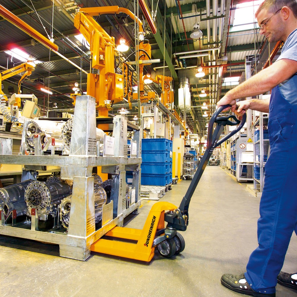 Transpallet manuale Jungheinrich AM 22 con sollevamento rapido, lunghezza forche 1.150 mm