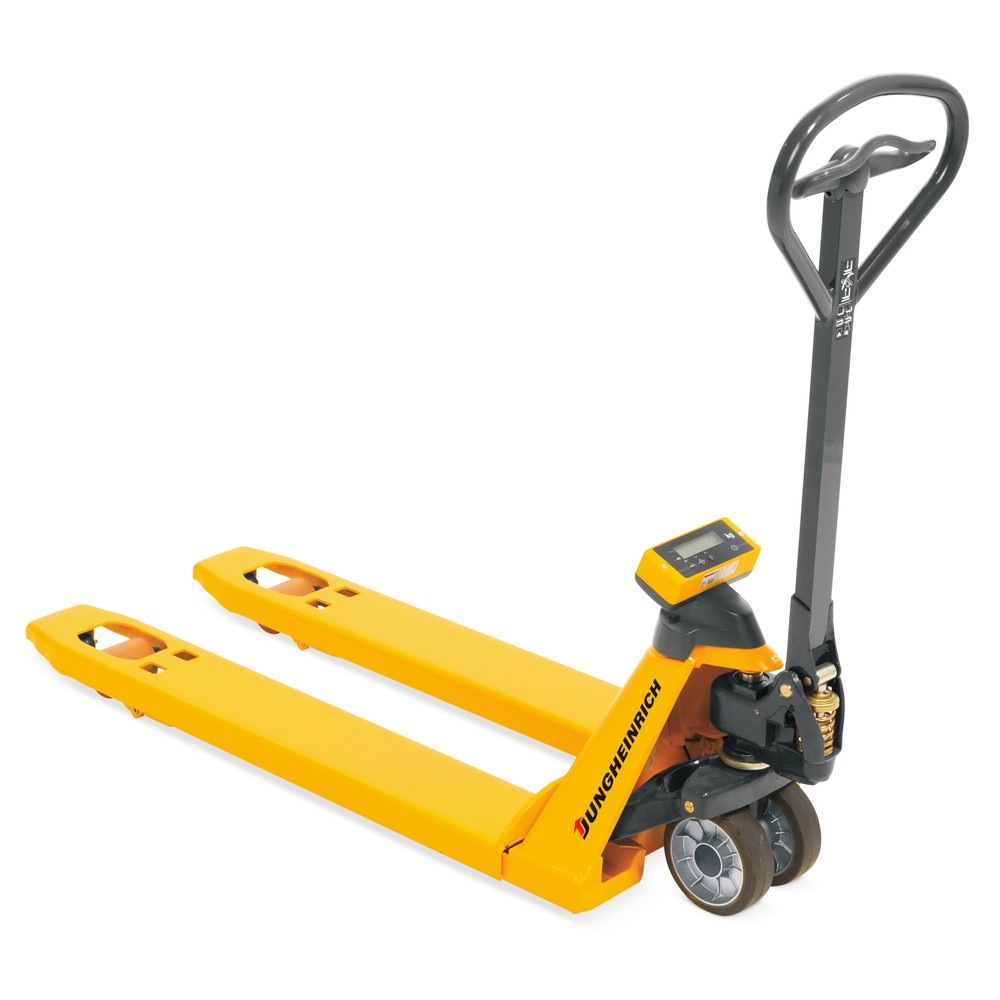 Immagine del prodotto n. 1: Transpallet con bilancia Jungheinrich AMW 22 e indicazione base, portata 2.200 kg, gomma piena/poliuretano