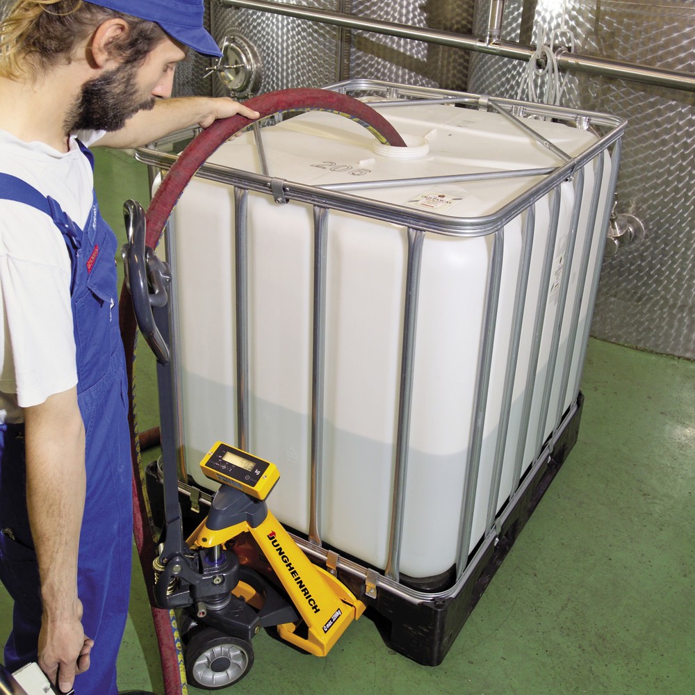 Immagine del prodotto n. 4: Transpallet con bilancia Jungheinrich AMW 22 e indicazione base, portata 2.200 kg, gomma piena/poliuretano