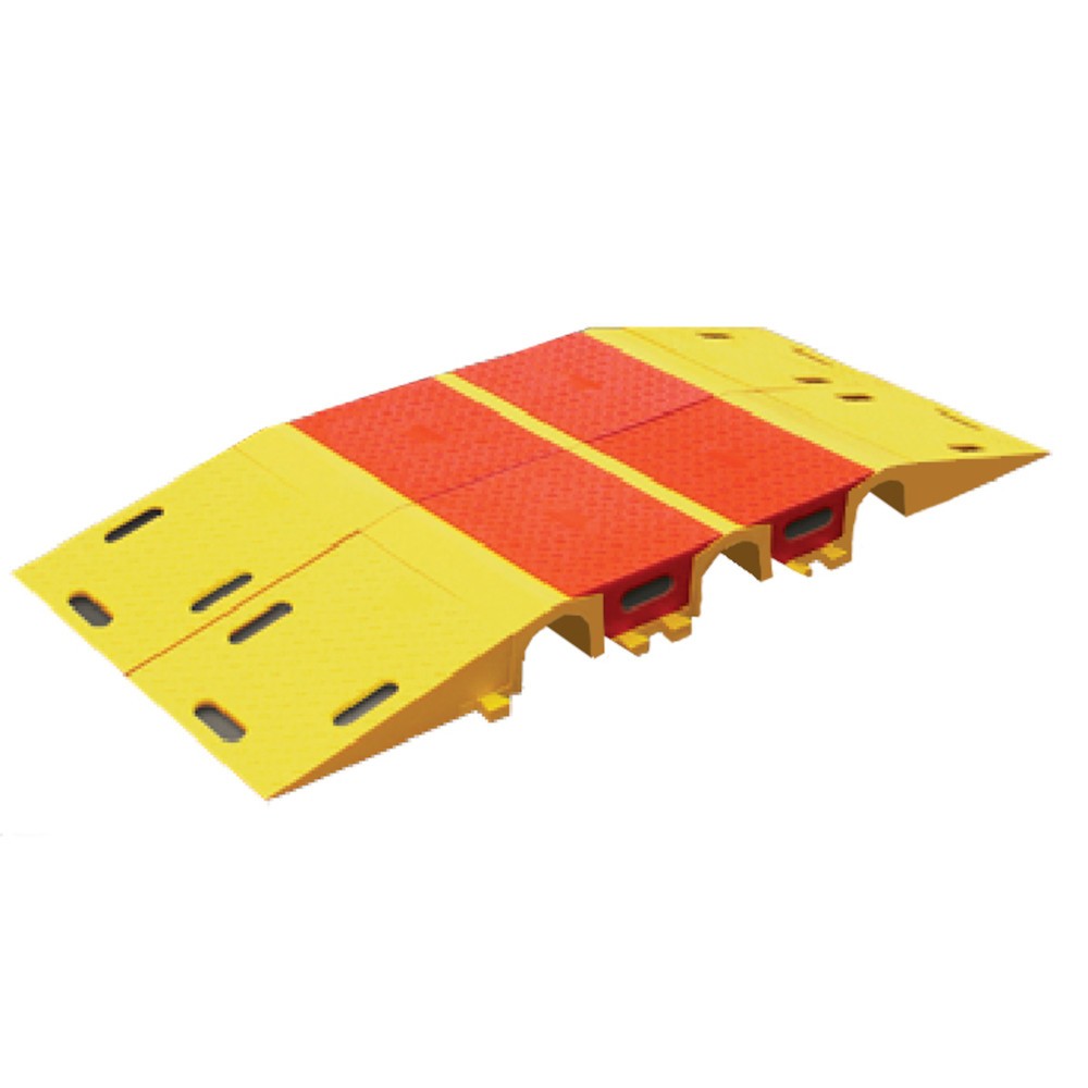 Immagine del prodotto n. 1: Justrite® canalina flessibile passacavi Diamondback®, elemento base, LxL 260 x 410 mm, giallo