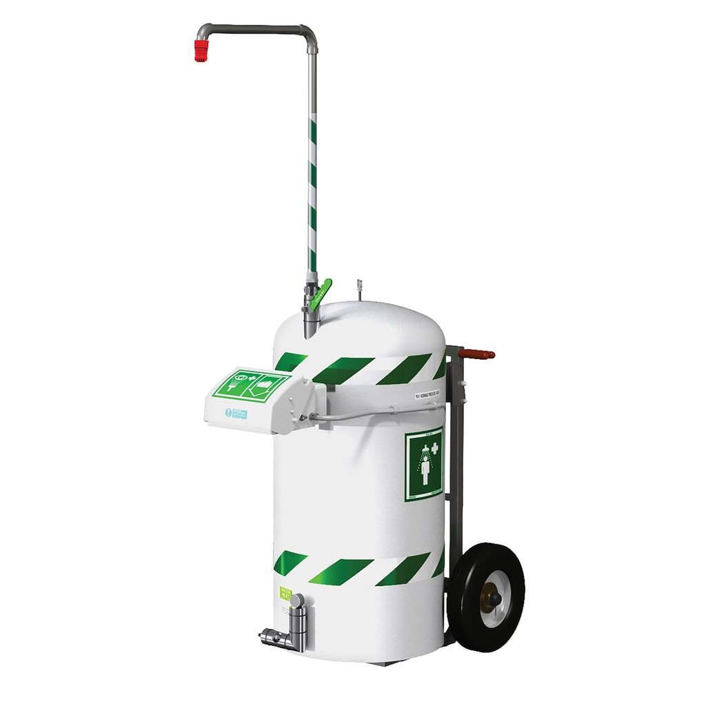 Immagine del prodotto: Justrite® combinazione doccia mobile corpo/occhi J40K45G Hughes, isolamento termico, serbatoio da 114 litri