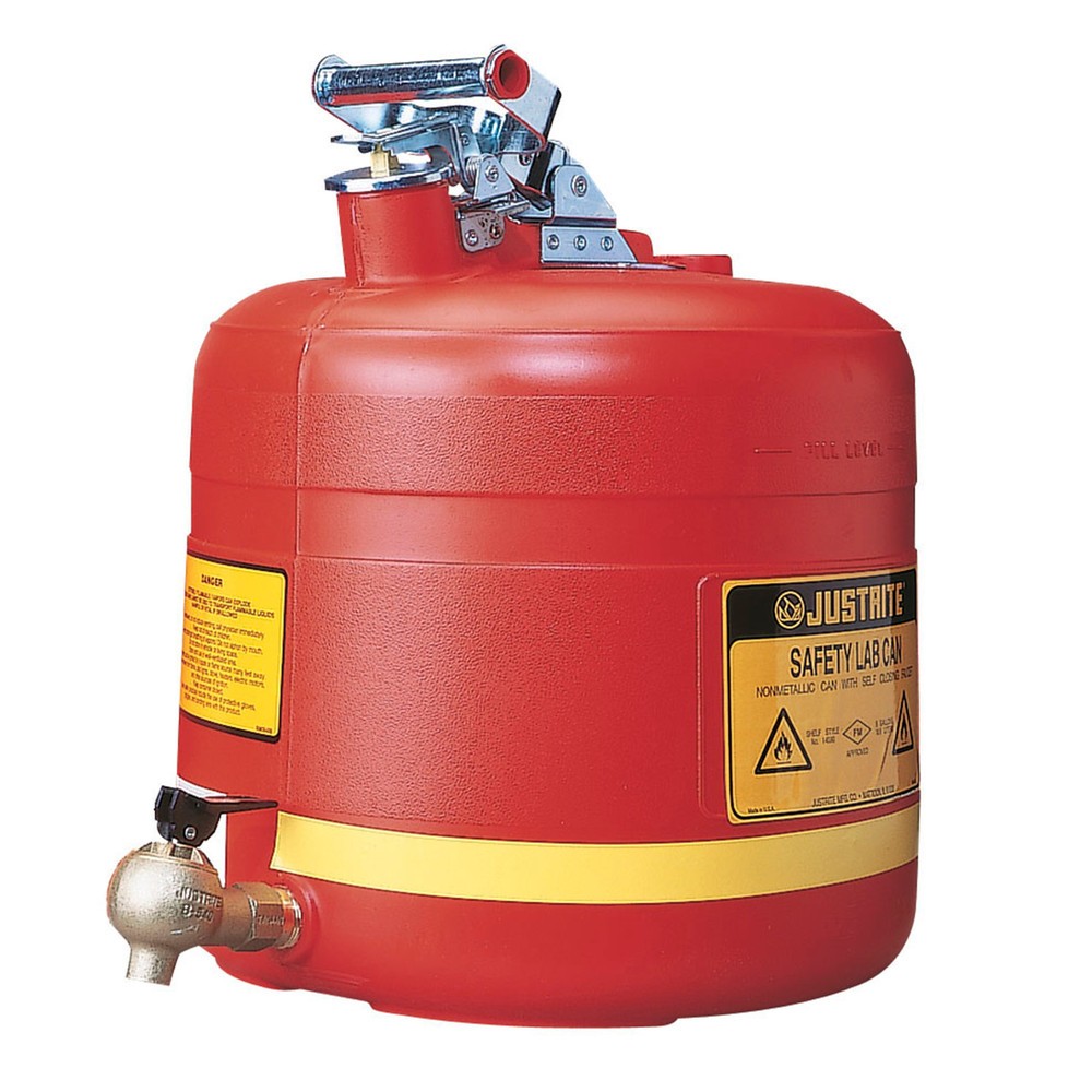 Immagine del prodotto: Justrite Contenitore di rabbocco di sicurezza in PE, rubinetto, rosso, 19 litri