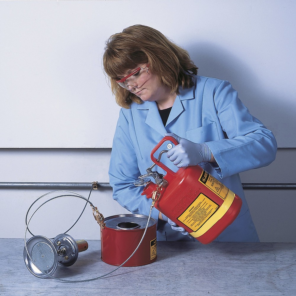 Immagine del prodotto n. 3: Justrite Contenitore di sicurezza HDPE di tipo I, rosso, 4 litri