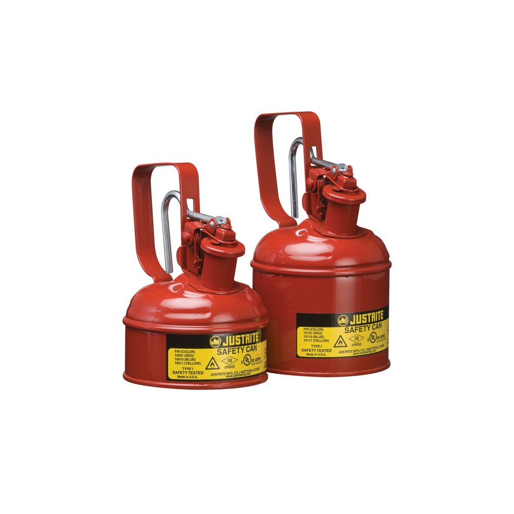 Immagine del prodotto n. 1: Justrite Contenitore di sicurezza tipo I, maniglia di rilascio, rosso, 0,5 litri