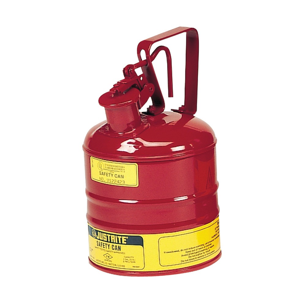 Immagine del prodotto n. 1: Justrite Contenitore di sicurezza tipo I, maniglia di rilascio, rosso, 4 litri