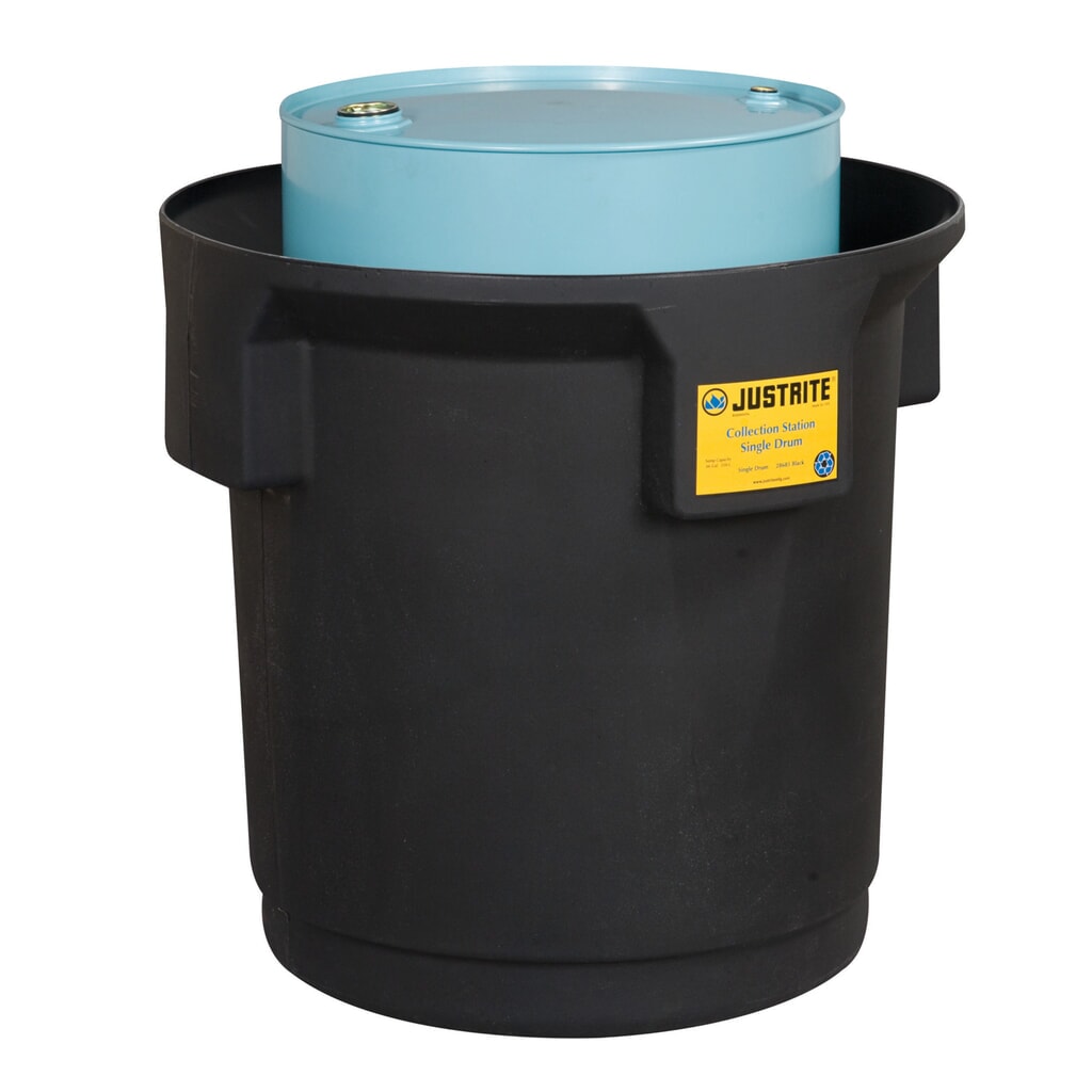 Justrite Deposito fusti, 1x 200 l, volume di raccolta 250 l Immagine del prodotto: Justrite Deposito fusti, 1x 200 l, volume di raccolta 250 l