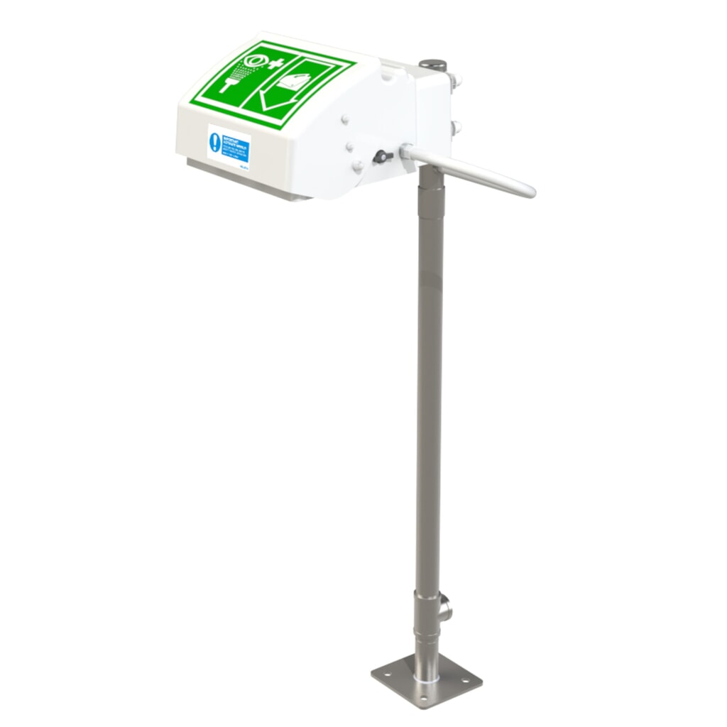 Justrite® doccetta occhi/viso 45GP Hughes, modello a colonna, per interni Immagine del prodotto: Justrite® doccetta occhi/viso 45GP Hughes, modello a colonna, per interni