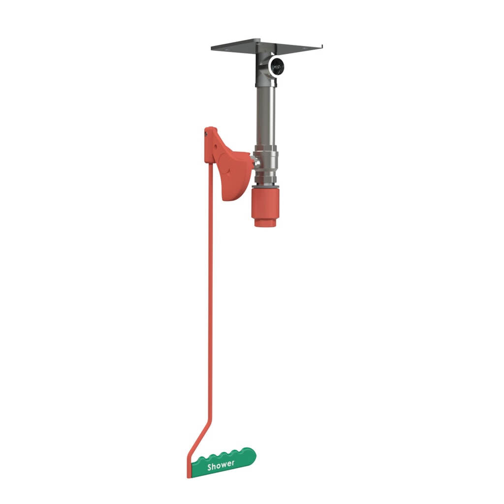 Justrite® doccia corpo 23GSHVOD Hughes, montaggio a soffitto, per interni, acciaio inossidabile Immagine del prodotto: Justrite® doccia corpo 23GSHVOD Hughes, montaggio a soffitto, per interni, acciaio inossidabile