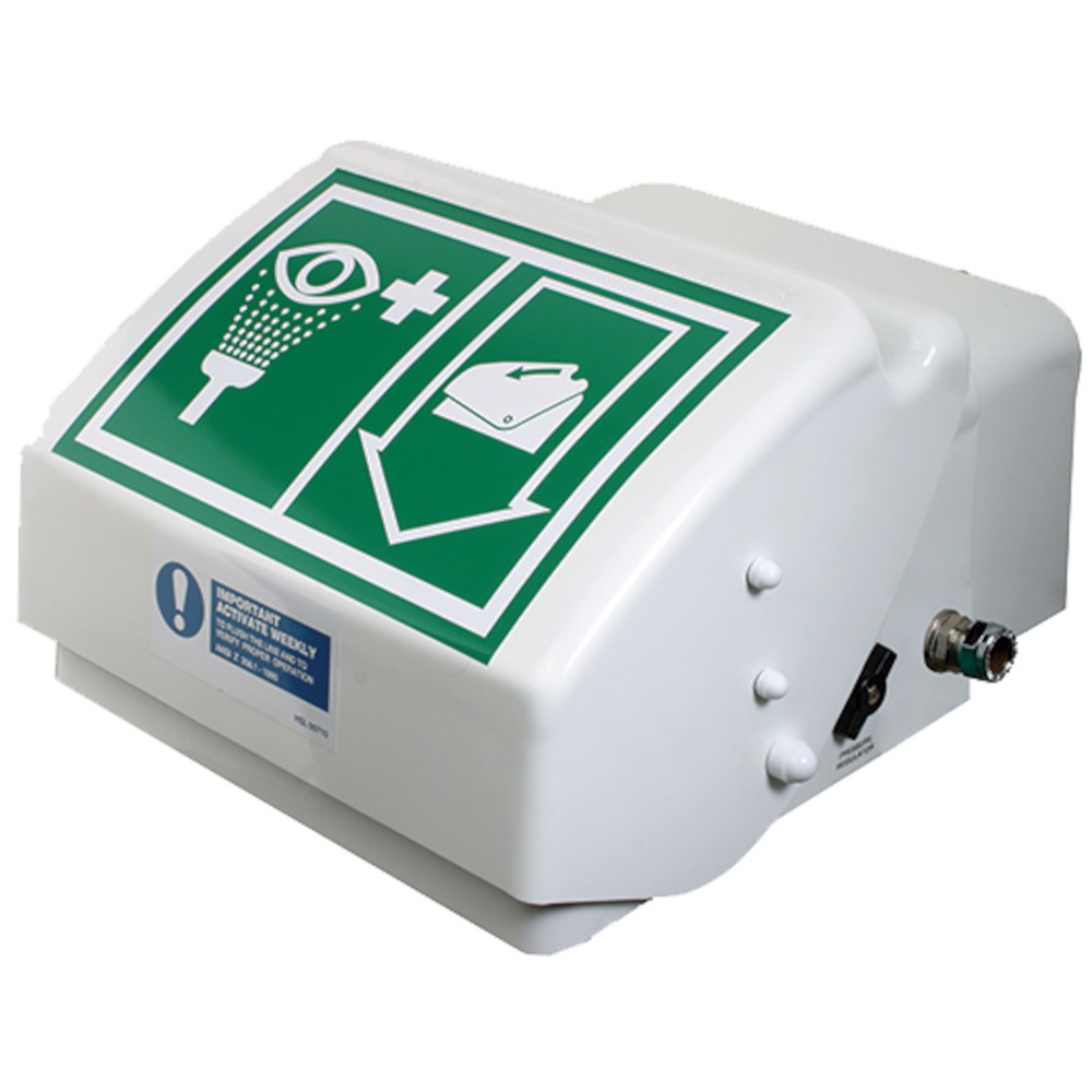 Immagine del prodotto: Justrite® doccetta per occhi/viso 45G Hughes, montaggio a parete, per interni