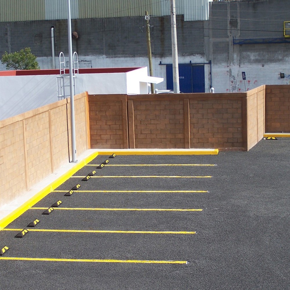 Immagine del prodotto: Justrite® fermaruote Mini Park-It®, gomma riciclata, larghezza 550 mm, nero/giallo