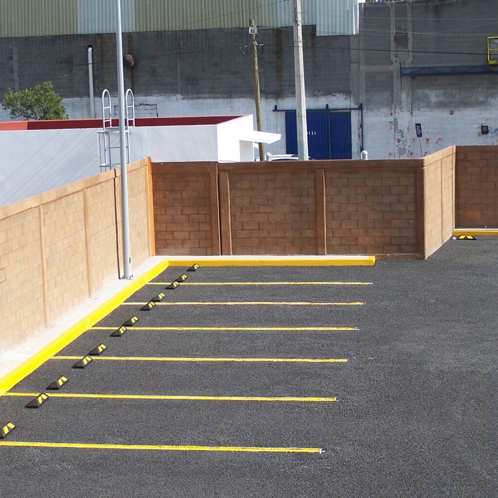 Immagine del prodotto: Justrite® fermaruote Mini Park-It®, gomma riciclata, larghezza 550 mm, nero/giallo
