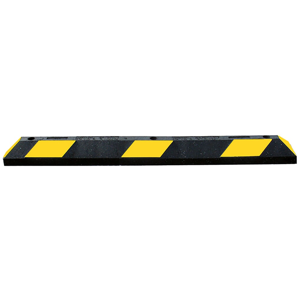 Immagine del prodotto: Justrite® fermaruote Park-It®, gomma riciclata, larghezza 1.800 mm, nero/giallo