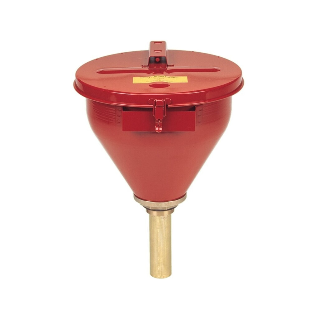 Justrite Imbuto di sicurezza, tagliafiamma 150 mm, rosso Immagine del prodotto: Justrite Imbuto di sicurezza, tagliafiamma 150 mm, rosso