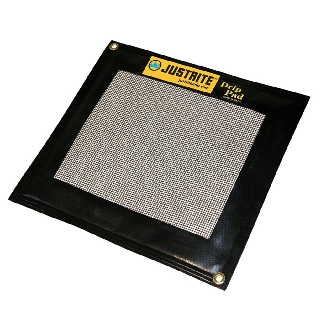 Justrite Tampone di sgocciolamento/assorbimento, ricaricabile, LxL 580 x 530 mm, capacità 5 l Immagine del prodotto: Justrite Tampone di sgocciolamento/assorbimento, ricaricabile, LxL 580 x 530 mm, capacità 5 l