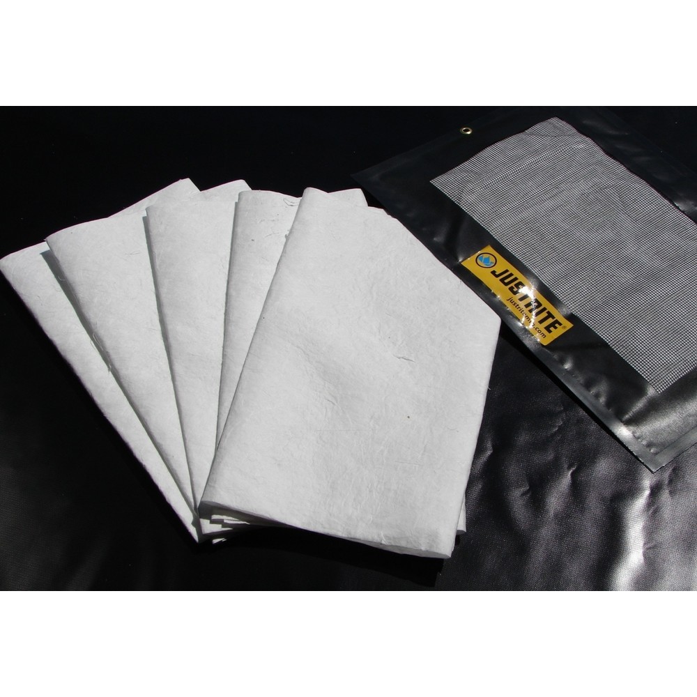 Immagine del prodotto n. 1: Justrite Tampone di sgocciolamento/assorbimento, ricaricabile, LxL 910 x 610 mm, capacità 7 l