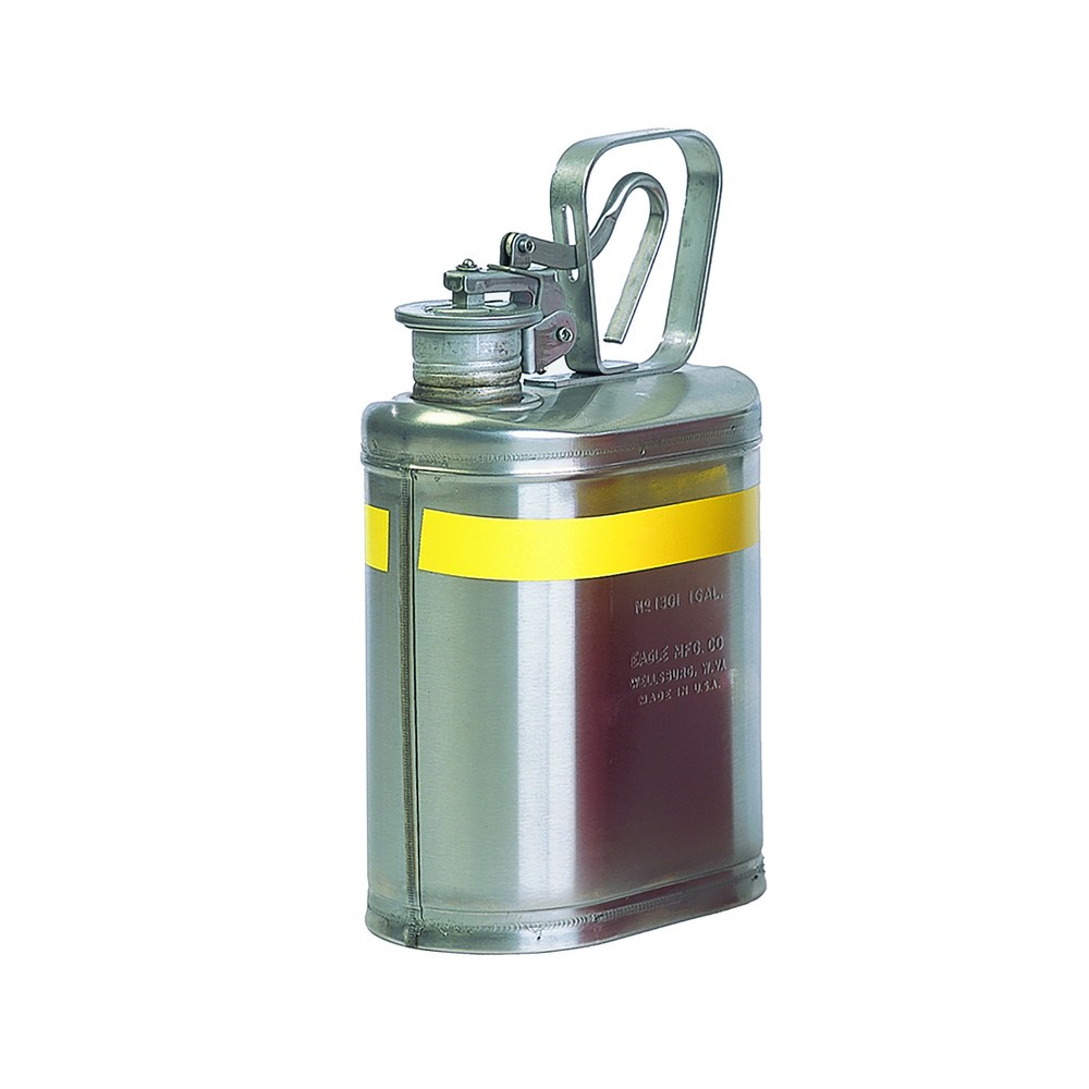 Immagine del prodotto: Justrite® tanica da laboratorio Eagle, acciaio inox, 3,8 litri, incl. beccuccio per fusti Eco con guarnizione in neoprene