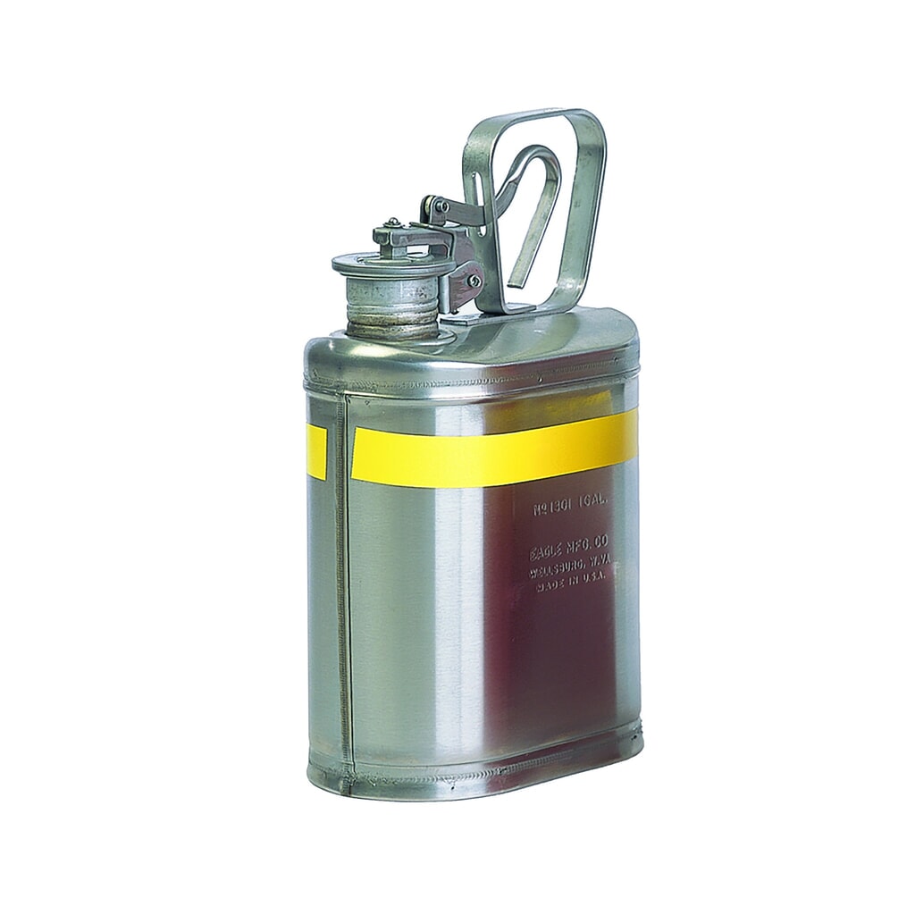 Immagine del prodotto: Justrite® tanica da laboratorio Eagle, acciaio inox, 3,8 litri, incl. beccuccio per fusti Eco con guarnizione in neoprene
