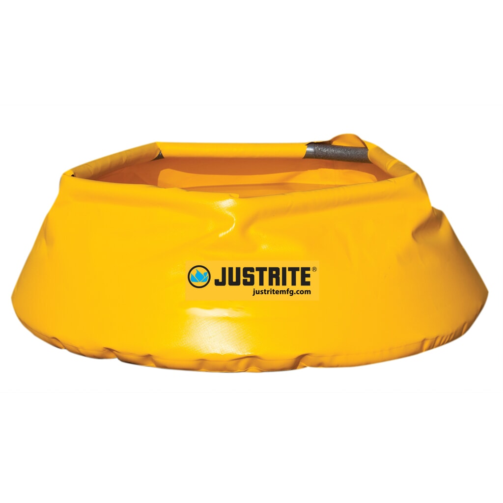 Justrite® vasca di raccolta di emergenza in poliestere Pop-Up, Ø 711 mm, capacità 76 l Immagine del prodotto: Justrite® vasca di raccolta di emergenza in poliestere Pop-Up, Ø 711 mm, capacità 76 l