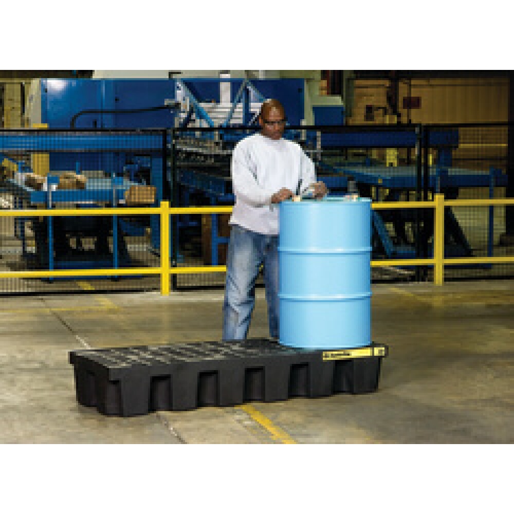 Immagine del prodotto n. 2: Justrite® Vasca di raccolta, 3x 200 l, volume di raccolta 284 l, nero