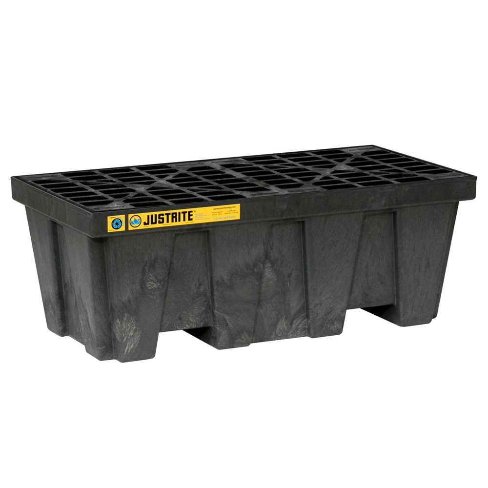 Immagine del prodotto: Justrite® Vasca di raccolta, 2x 200 l, volume di raccolta 250 l, nero