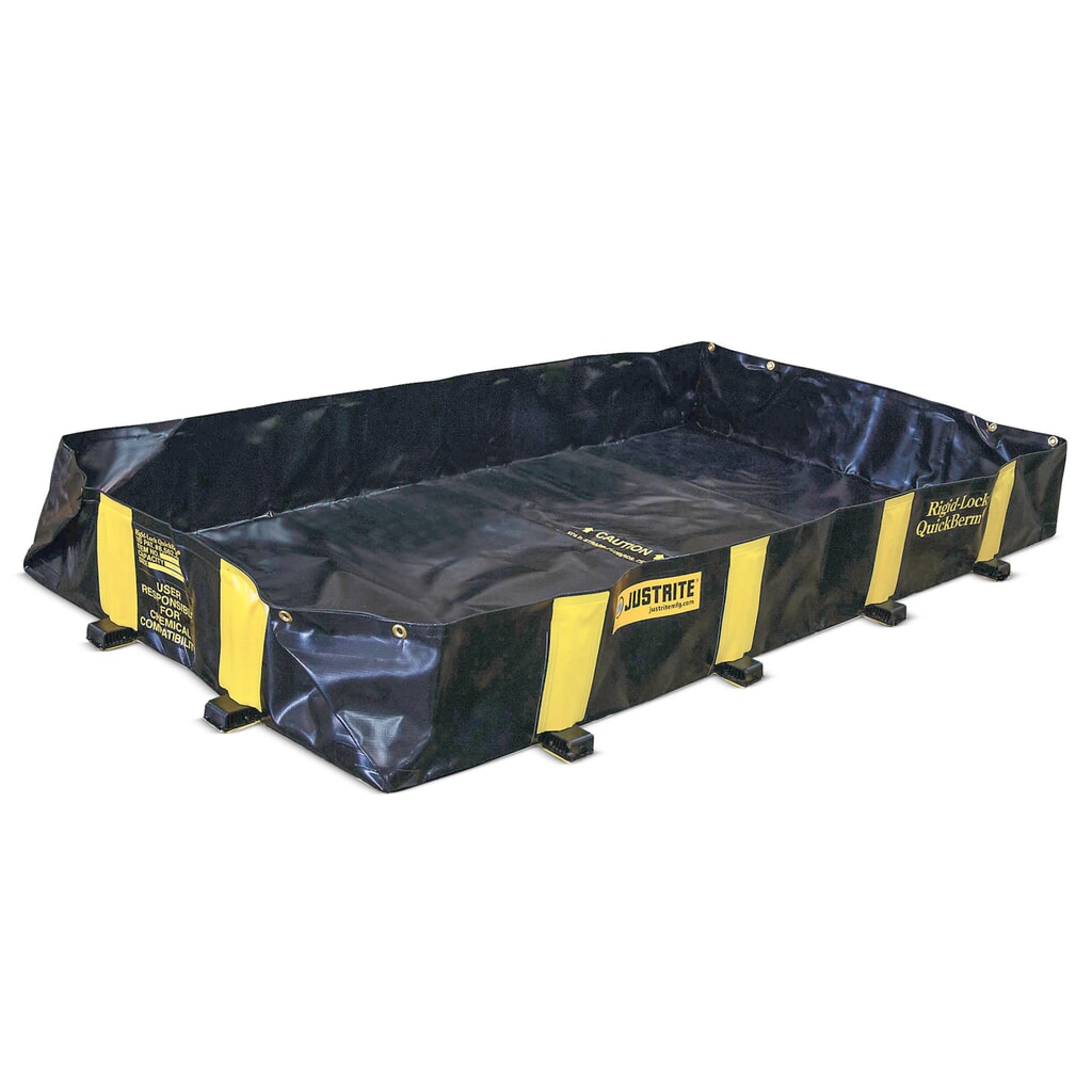 Justrite® vasca di raccolta pieghevole in PVC QuickBerm®, capacità 662 l Immagine del prodotto: Justrite® vasca di raccolta pieghevole in PVC QuickBerm®, capacità 662 l