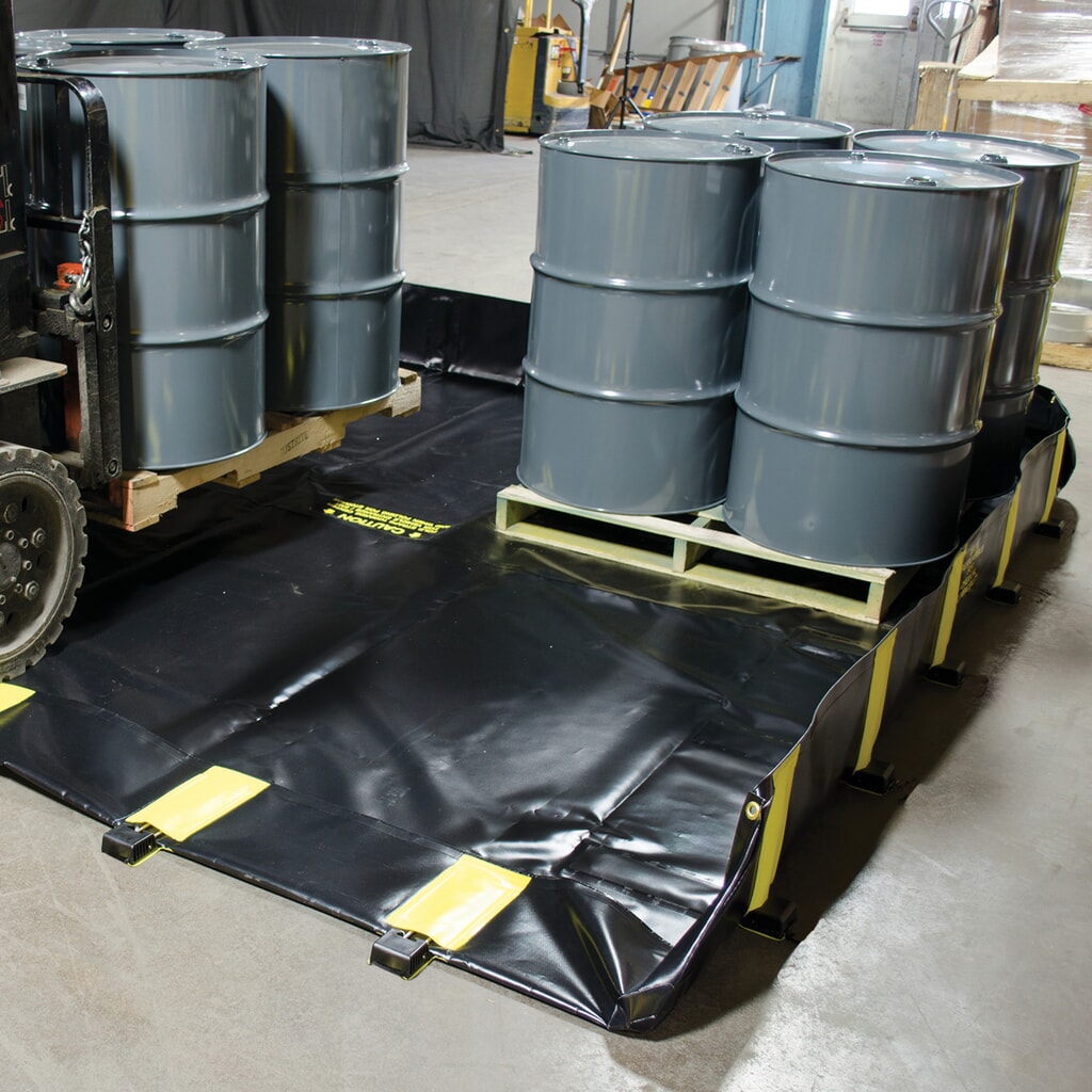 Immagine del prodotto n. 5: Justrite® vasca di raccolta pieghevole in PVC QuickBerm®, capacità 2.820 l
