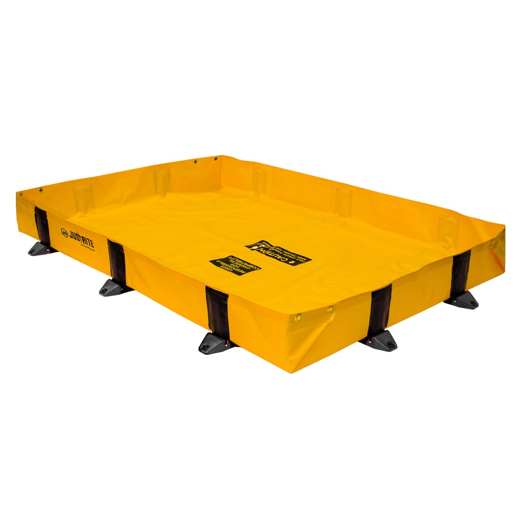 Immagine del prodotto: Justrite® vasca di raccolta pieghevole in poliestere QuickBerm® Lite, capacità 451 l