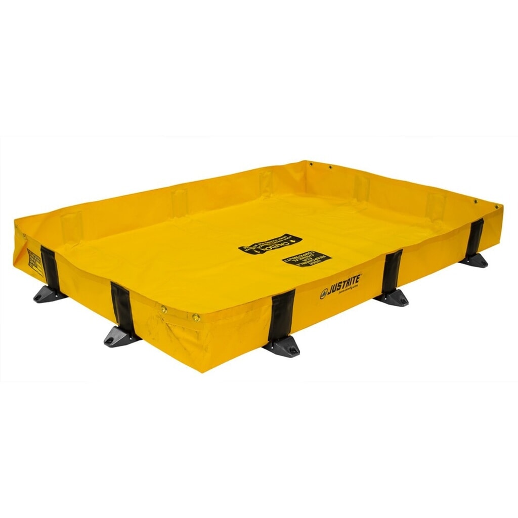Immagine del prodotto: Justrite® vasca di raccolta pieghevole in poliestere QuickBerm® Lite, capacità 602 l