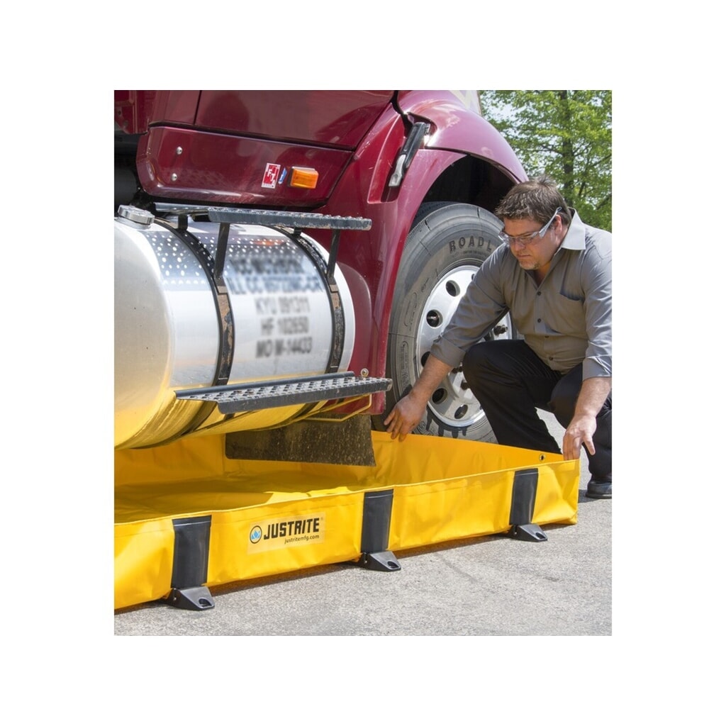 Immagine del prodotto: Justrite® vasca di raccolta pieghevole in poliestere QuickBerm® Lite, capacità 1.204 l