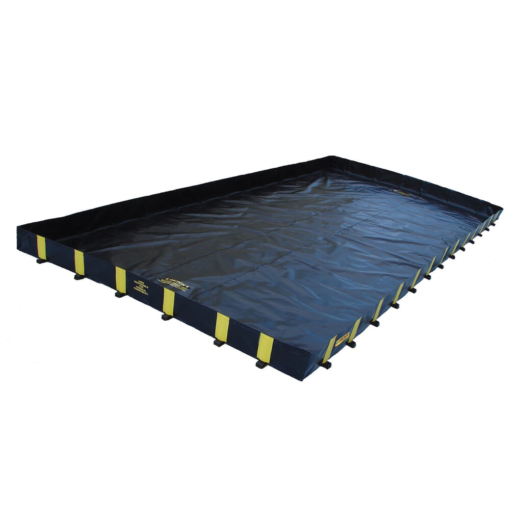 Immagine del prodotto: Justrite® vasca di raccolta pieghevole in poliestere QuickBerm® Plus, capacità 9.501 l