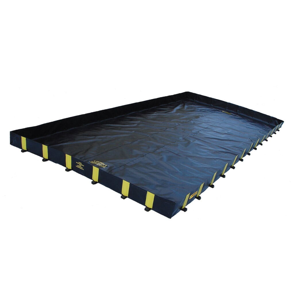 Immagine del prodotto: Justrite® vasca di raccolta pieghevole in poliestere QuickBerm® Plus, capacità 18.321 l