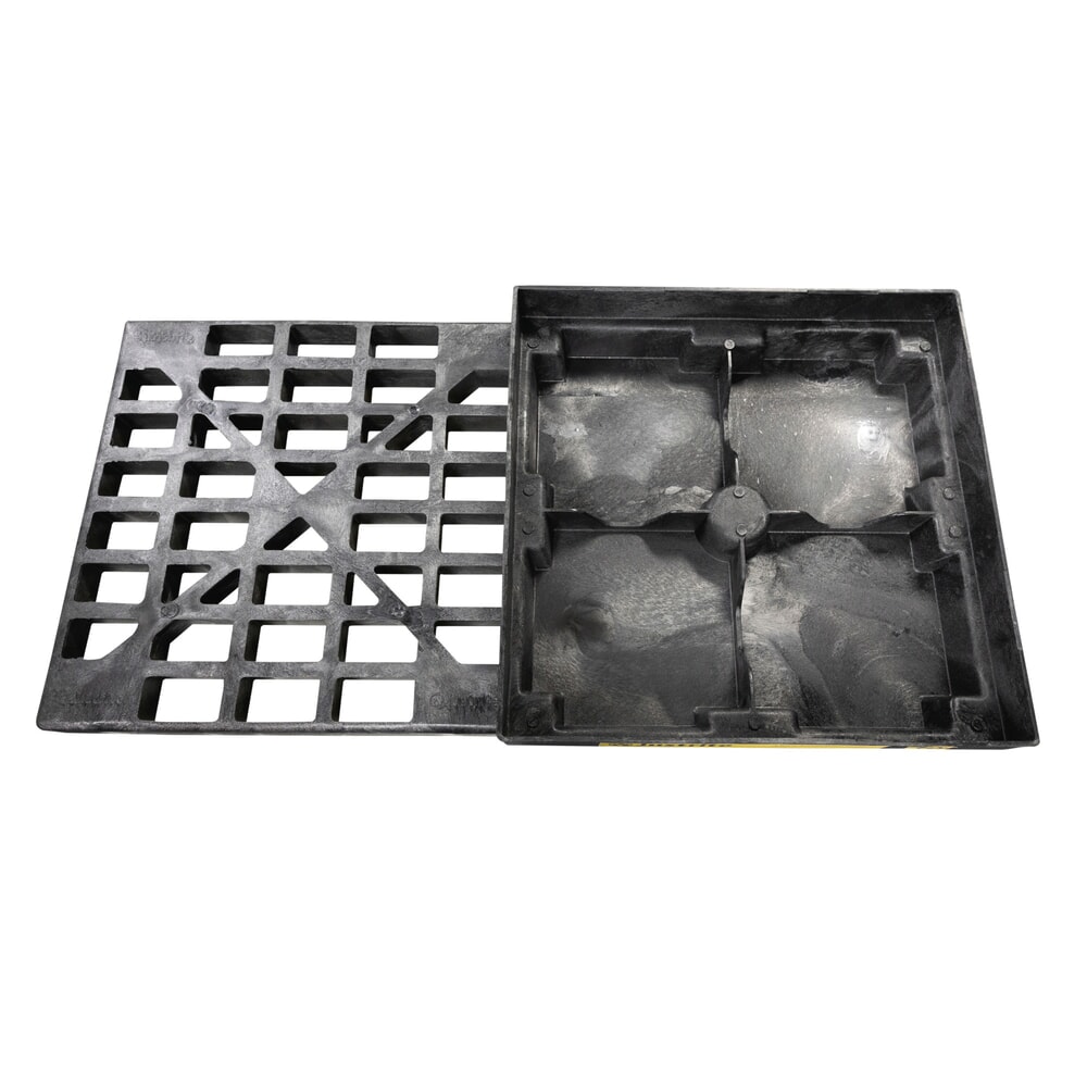 Immagine del prodotto n. 3: Justrite Vaschetta piatta PE, 1x 200 l, volume di raccolta 45 l, nero