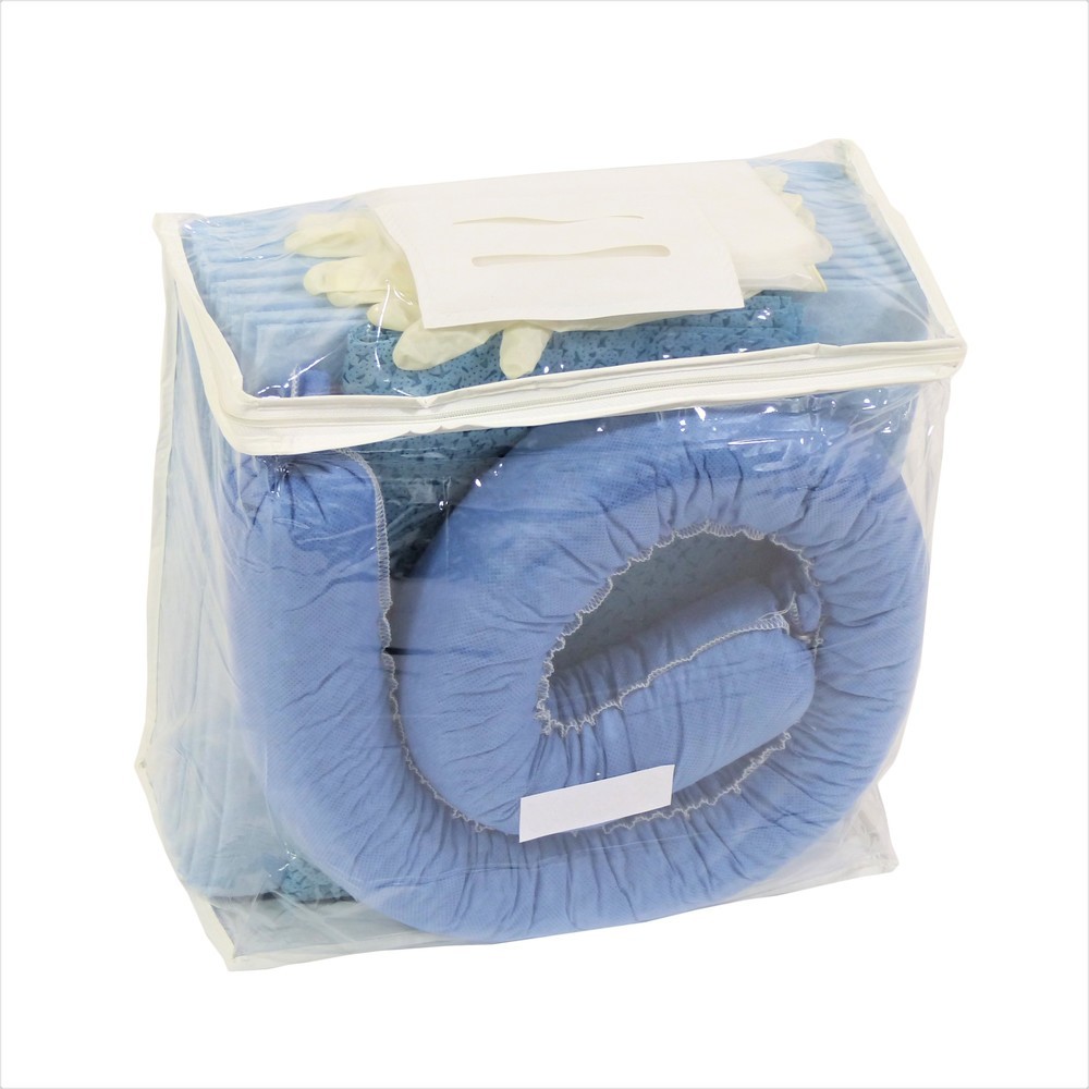 Immagine del prodotto n. 1: Kit di emergenza in borsa in PVC, oli, capacità di assorbimento 20 l, blu