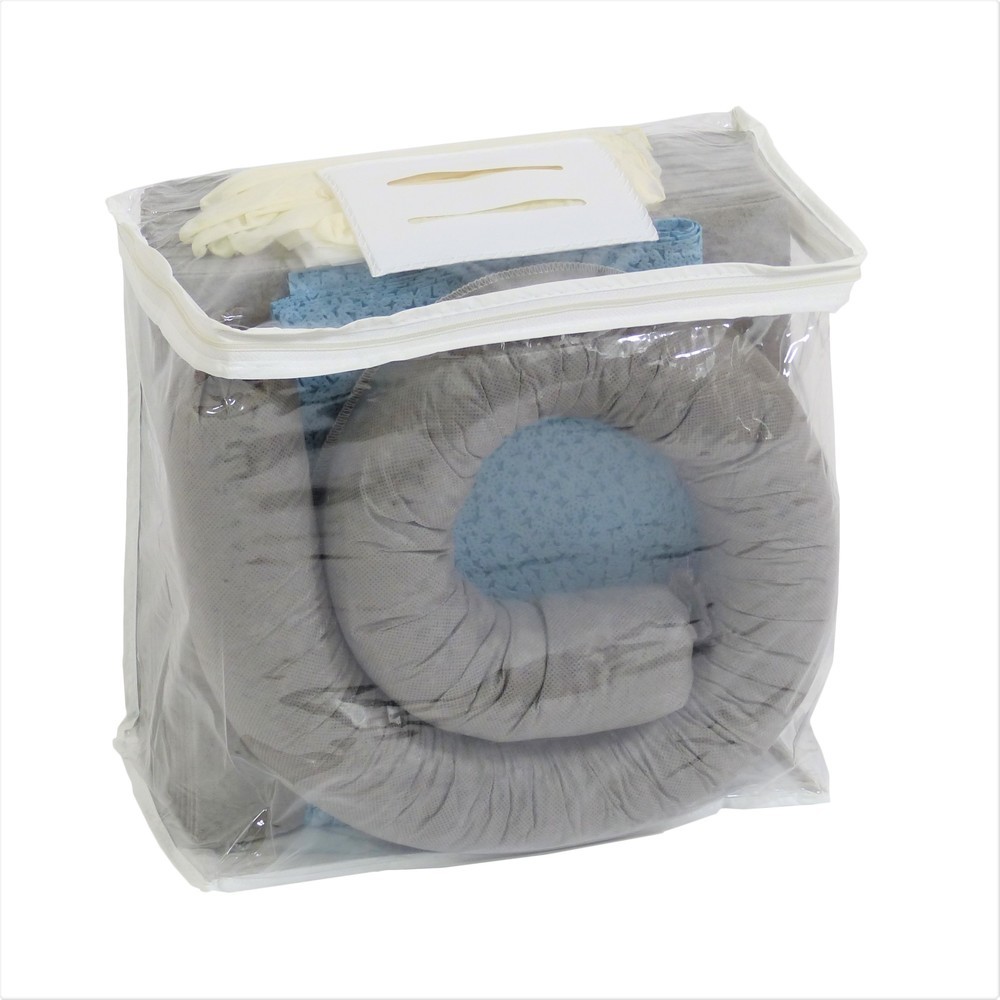 Immagine del prodotto n. 1: Kit di emergenza in borsa in PVC, universale, capacità di assorbimento 20 l, grigio