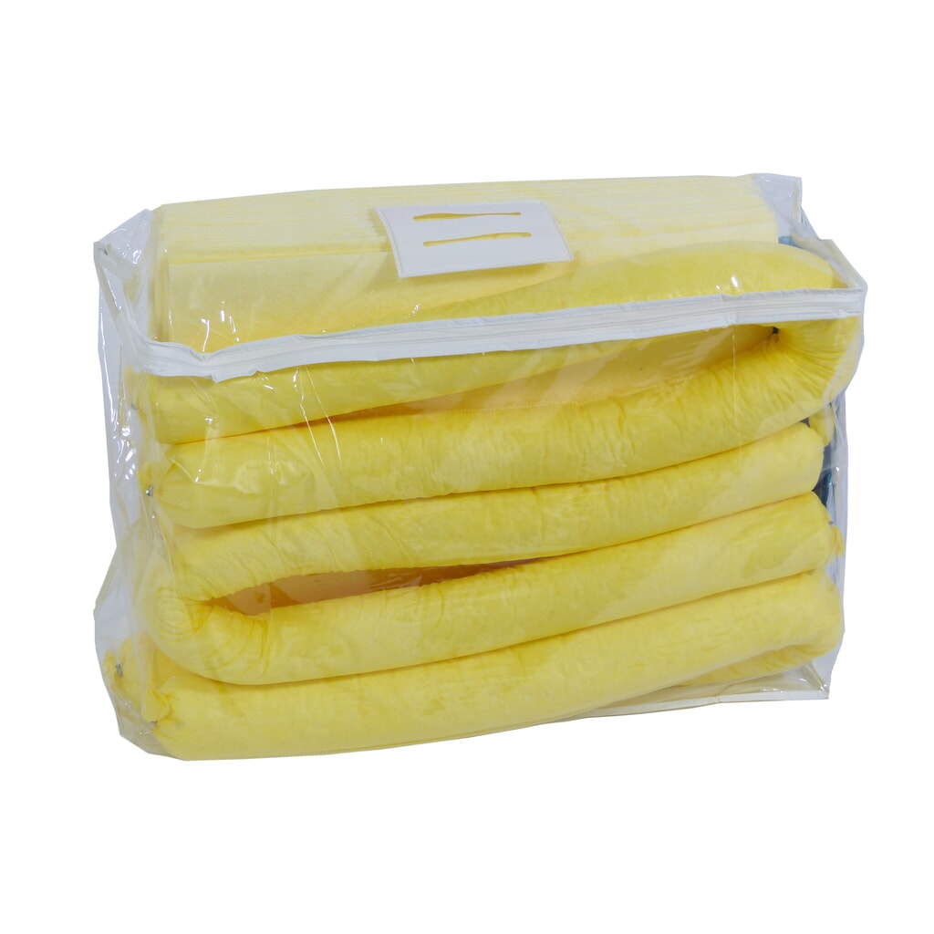 Kit di emergenza in borsa in PVC, sostanze chimiche, capacità di assorbimento 50 l Immagine del prodotto: Kit di emergenza in borsa in PVC, sostanze chimiche, capacità di assorbimento 50 l