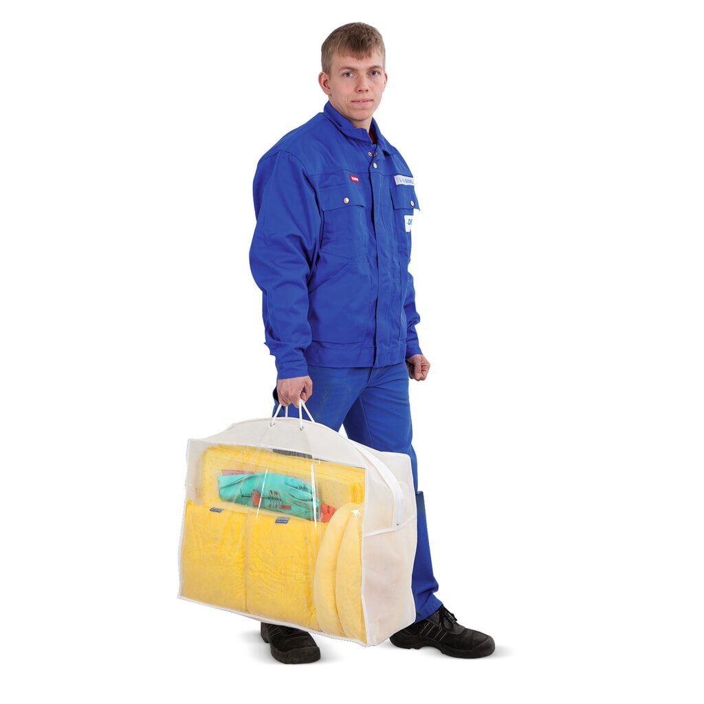 Kit di emergenza in borsa trasparente
