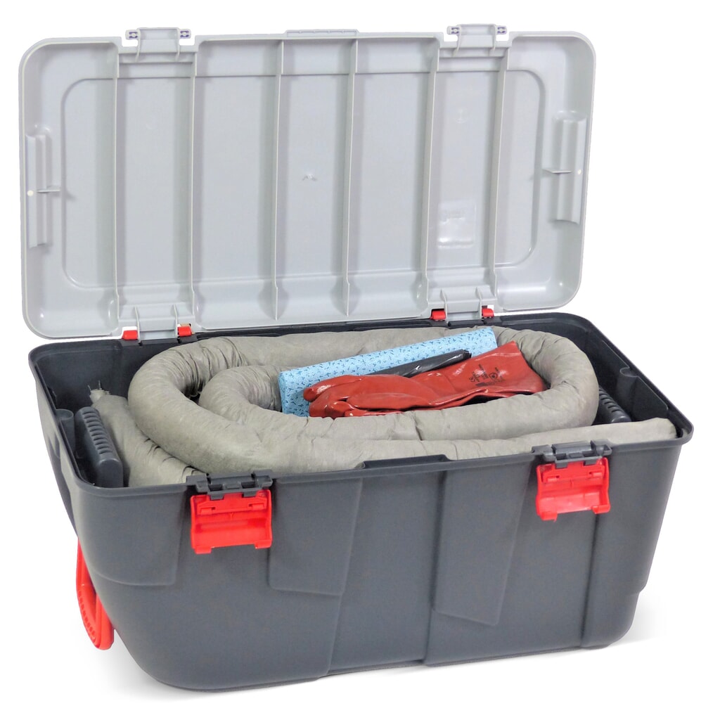 Kit di emergenza per oli, capacità di assorbimento 75 litri, trolley Immagine del prodotto n. 2: Kit di emergenza per oli, capacità di assorbimento 75 litri, trolley