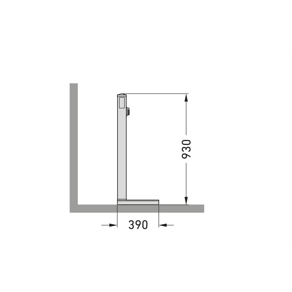 Immagine del prodotto n. 9: Modulo di carica per rastrelliera per biciclette wsm®, caricamento da un lato, larghezza 1.100 mm, 2 posti