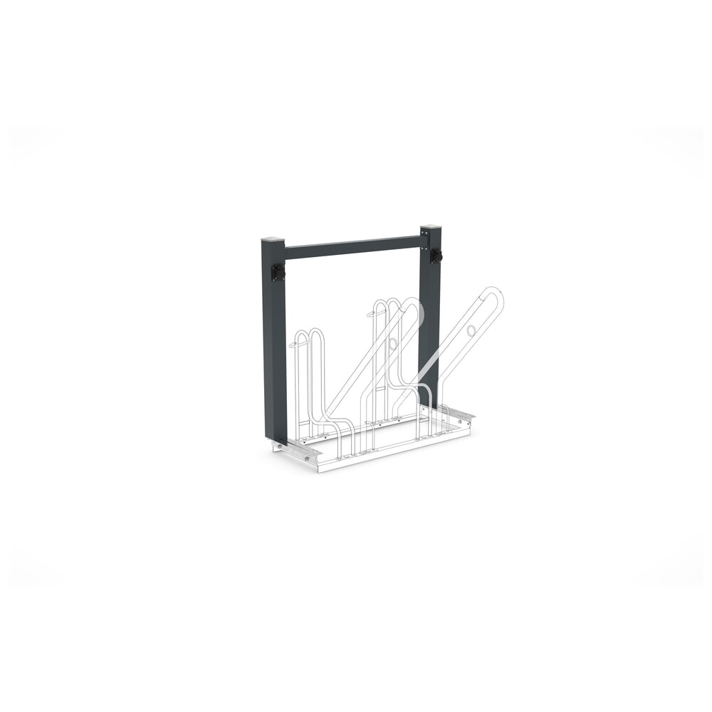 Immagine del prodotto: Modulo di carica per rastrelliera per biciclette wsm®, caricamento da un lato, larghezza 1.100 mm, 2 posti