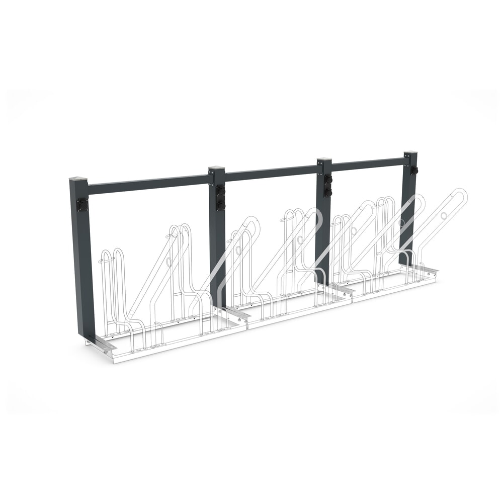 Immagine del prodotto: Modulo di carica per rastrelliera per biciclette wsm®, caricamento da un lato, larghezza 3.100 mm, 6 posti
