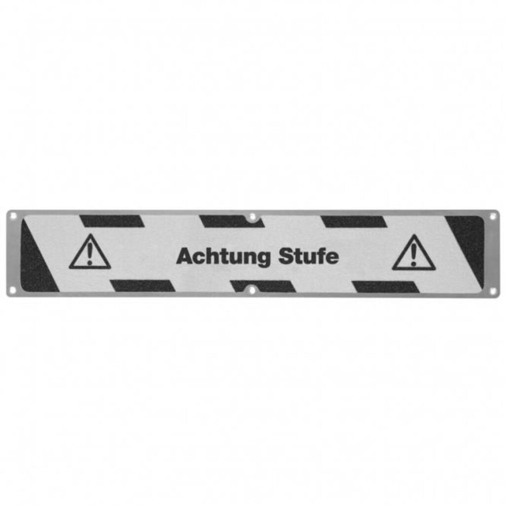 Lastra antiscivolo "Attenzione gradino", LxL 635 x 114 mm Immagine del prodotto: Lastra antiscivolo "Attenzione gradino", LxL 635 x 114 mm