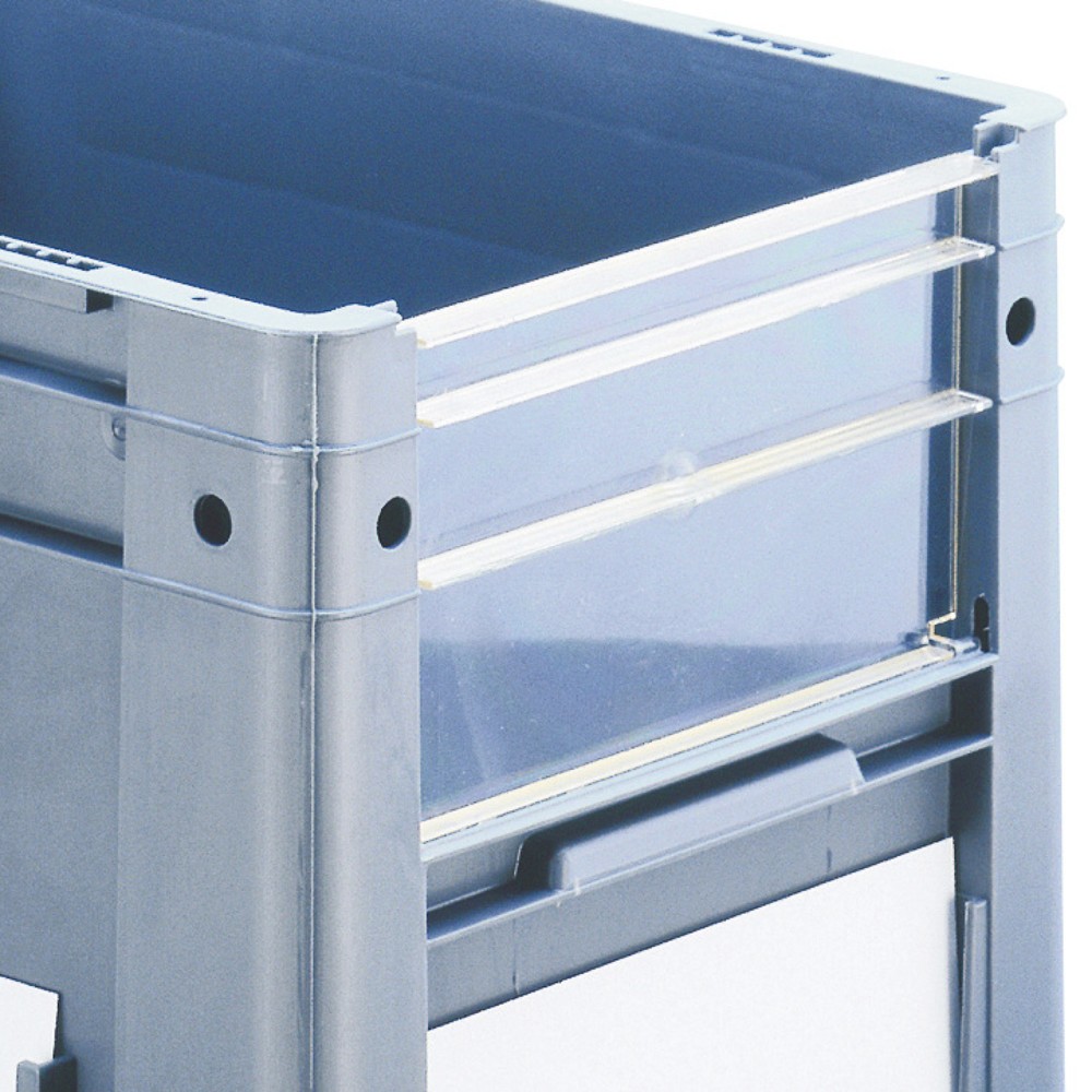 Immagine del prodotto: Lastra trasparente per contenitori impilabili Euro per carichi pesanti, con apertura frontale, HxLxP 270 x 300 x 400 mm