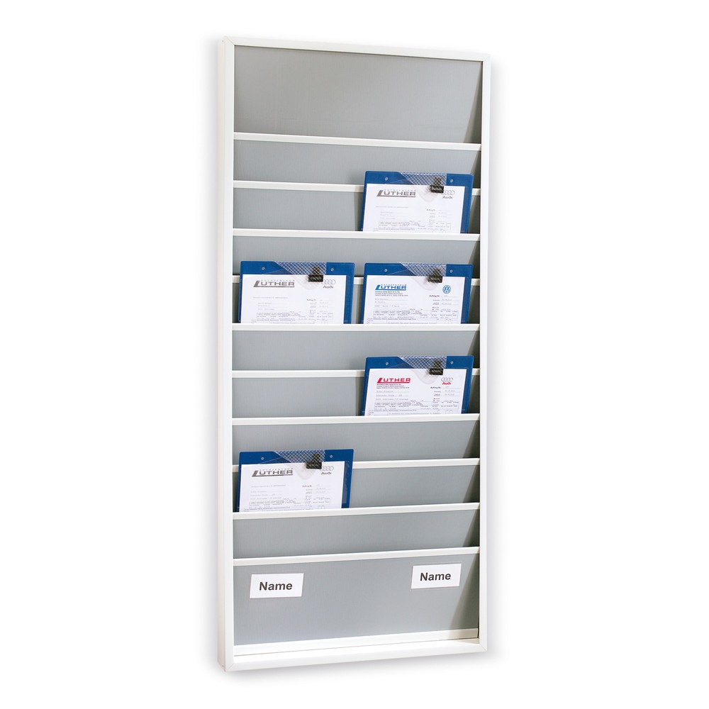 Immagine del prodotto: Lavagna da muro in robusto PP, stretta, HxL 1.285 x 550 mm, con 10 guide