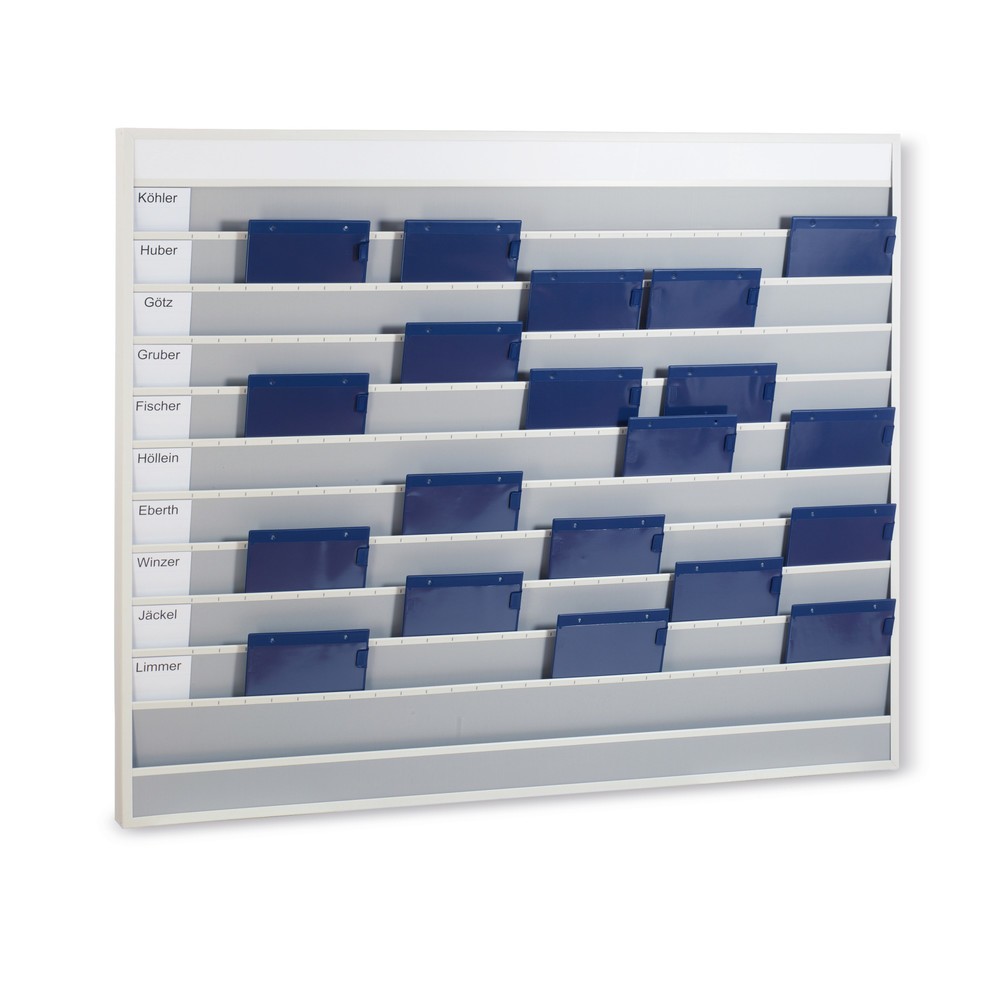 Immagine del prodotto: Lavagna da muro in robusto PP, larga, HxL 1.285 x 1.575 mm, con 10 guide