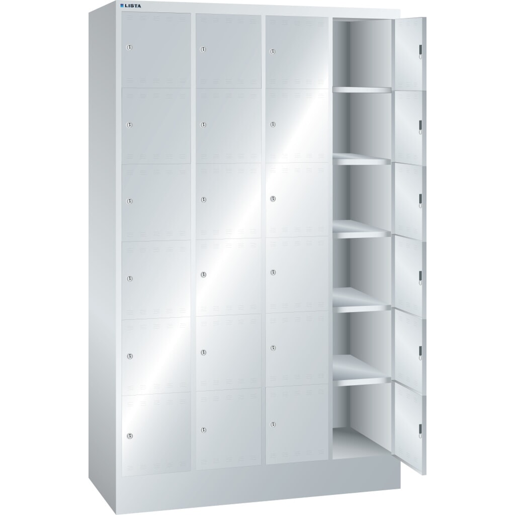 Immagine del prodotto: LISTA Armadio a scomparti, (LxPxH) 1200x500x1995mm, 4x6 scomparti, dispositivo di chiusura
