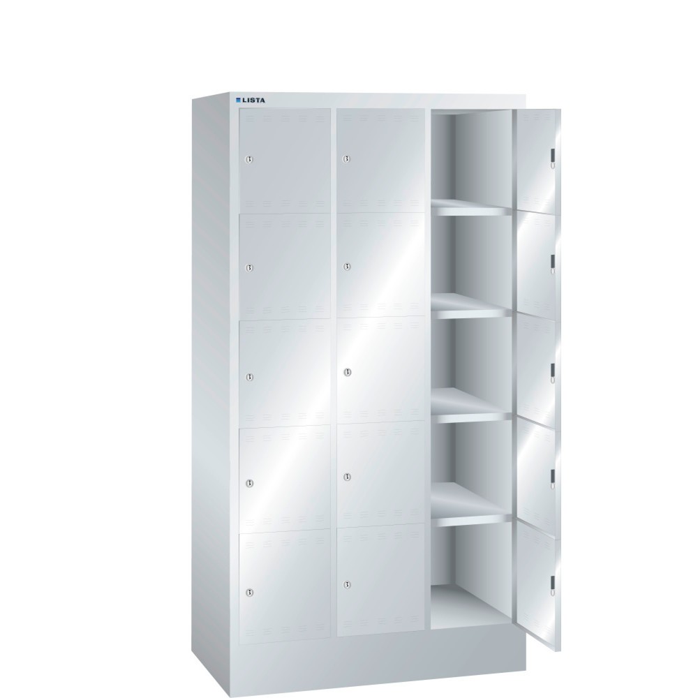 Immagine del prodotto: LISTA Armadio a scomparti, (LxPxH) 905x500x1695mm, 3x5 scomparti, dispositivo di chiusura