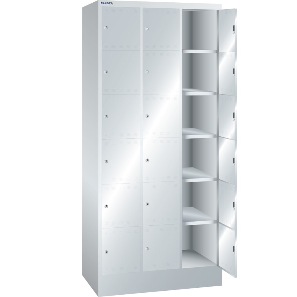 Immagine del prodotto: LISTA Armadio a scomparti, (LxPxH) 905x500x1995mm, 3x6 scomparti, dispositivo di chiusura